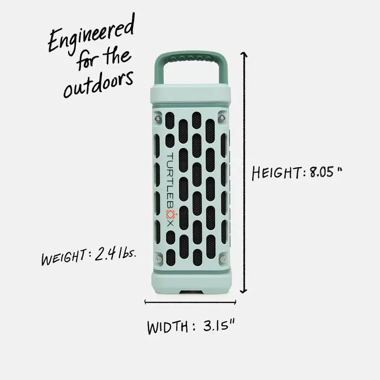 Turtlebox Ranger amplified Bluetooth speaker - River Rock