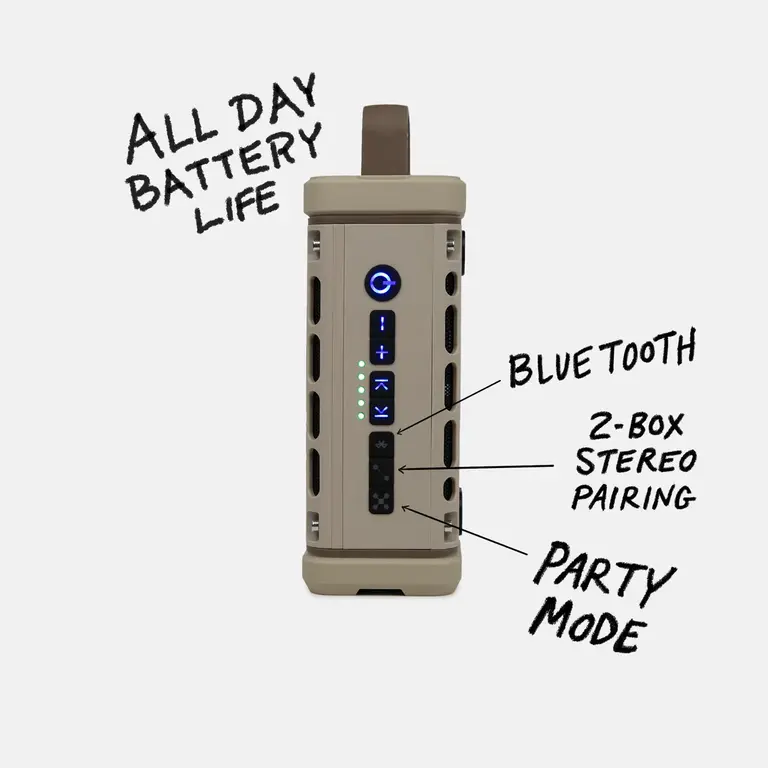 Turtlebox Ranger amplified Bluetooth speaker - Tan