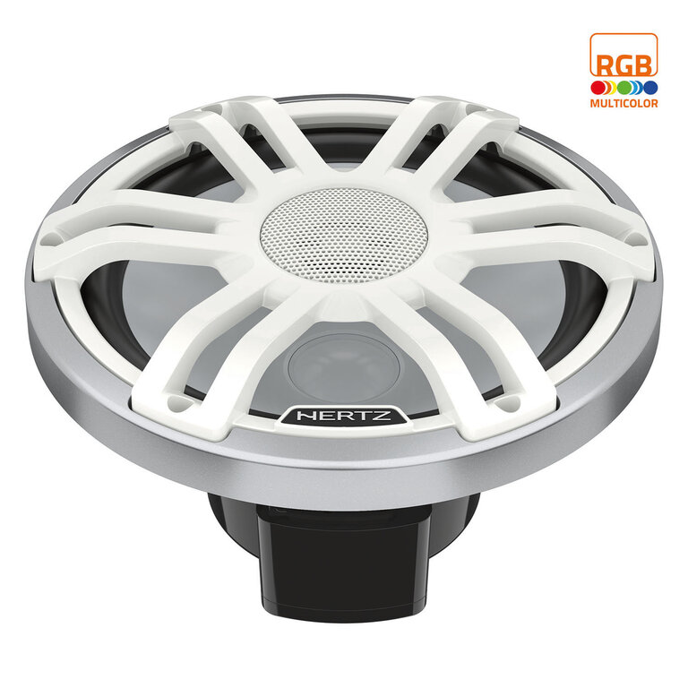 Hertz Hertz HMX 8 S-LD-SW RGB LED Lights & Silver-White Sports Grille 8" Speaker