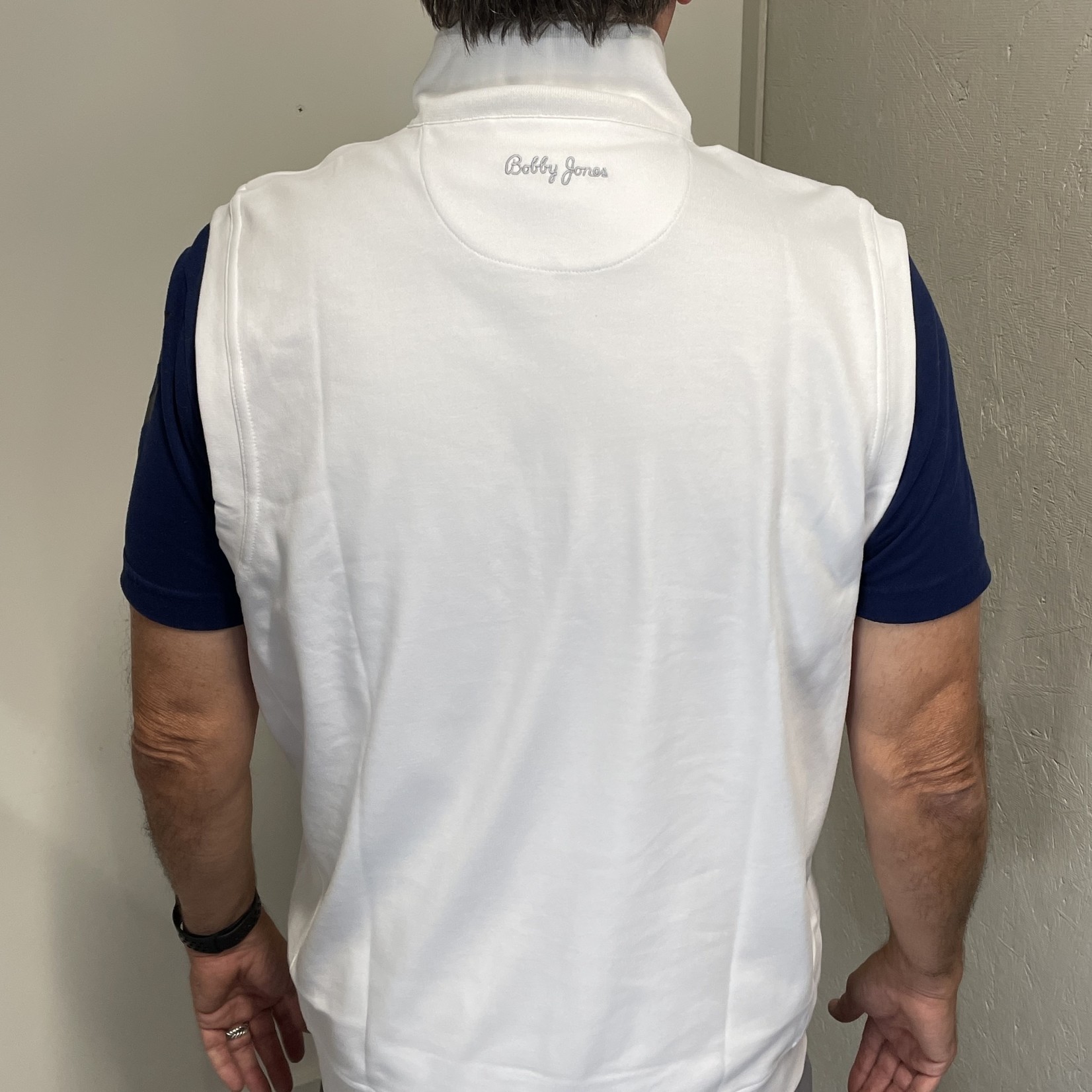 Bobby Jones Bobby Jones Men's Heavy Duty Embroidered  Vest - 1/4 zipper pullover