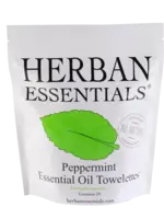 Herban Essentials Peppermint Towelettes (20 count)
