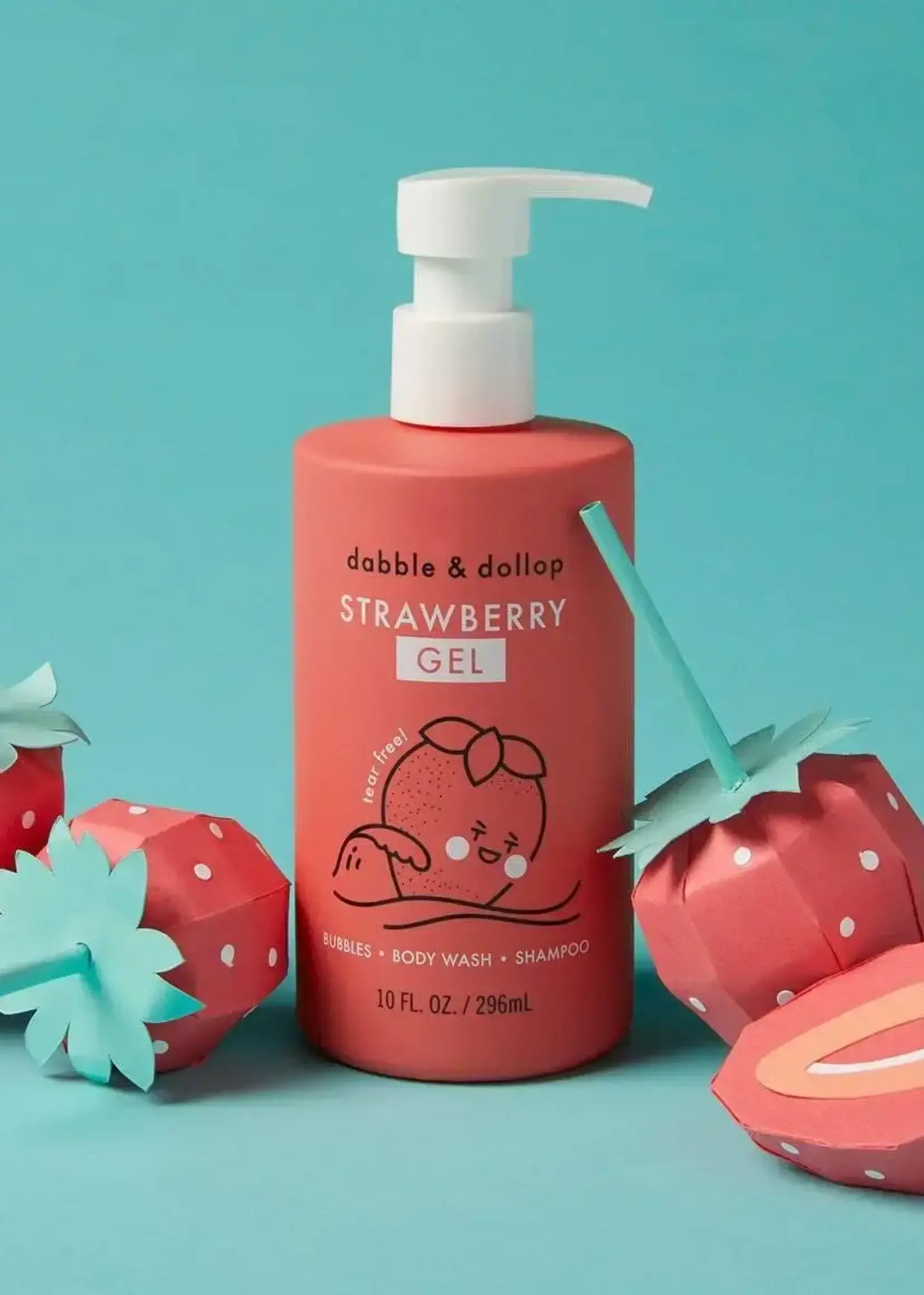Dabble and Dollop Strawberry Shampoo, Bubble Bath & Body Wash