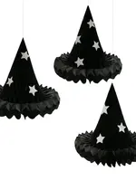 Meri Meri Hanging Honeycomb Witch Hat Decorations