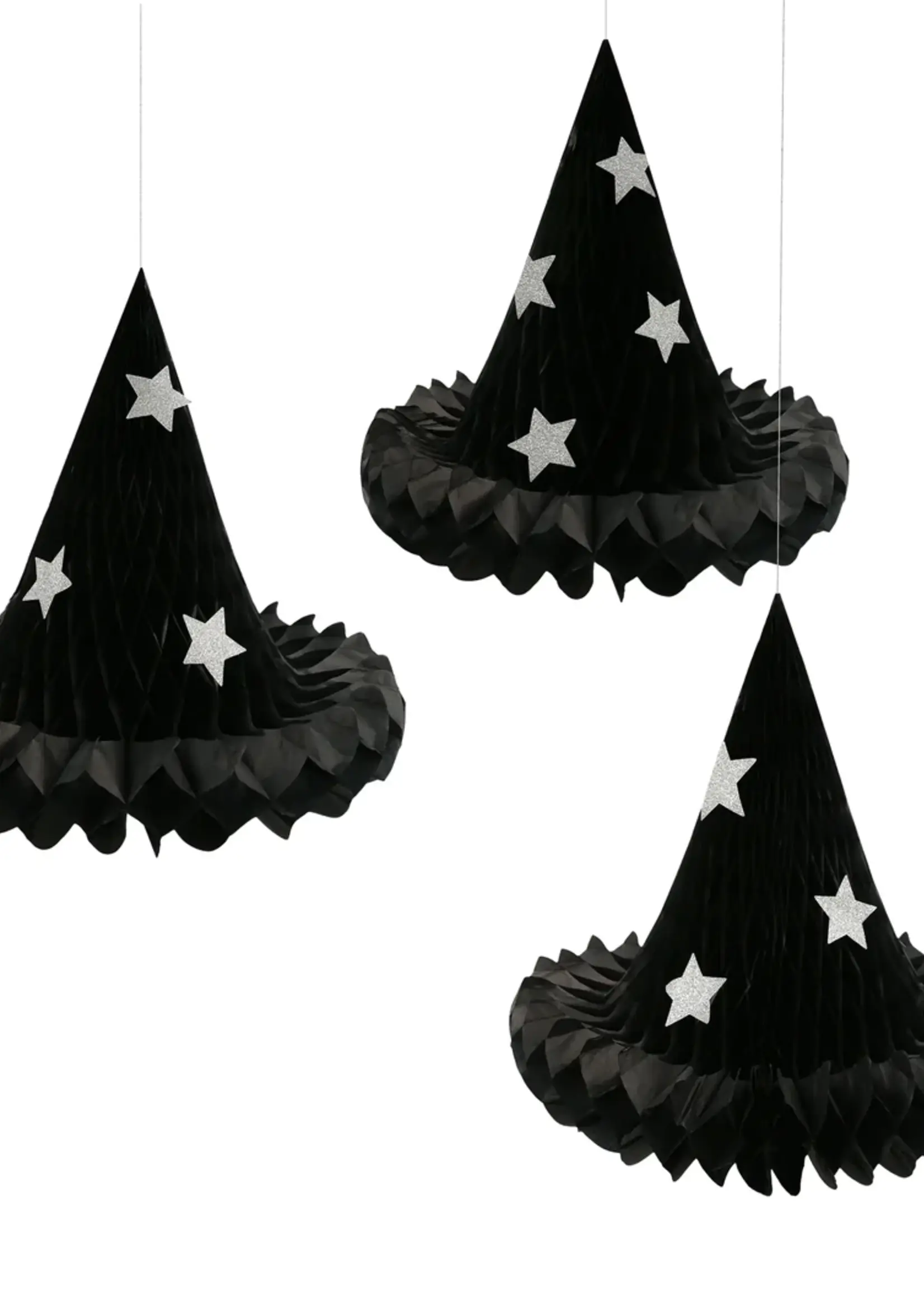 Meri Meri Hanging Honeycomb Witch Hat Decorations