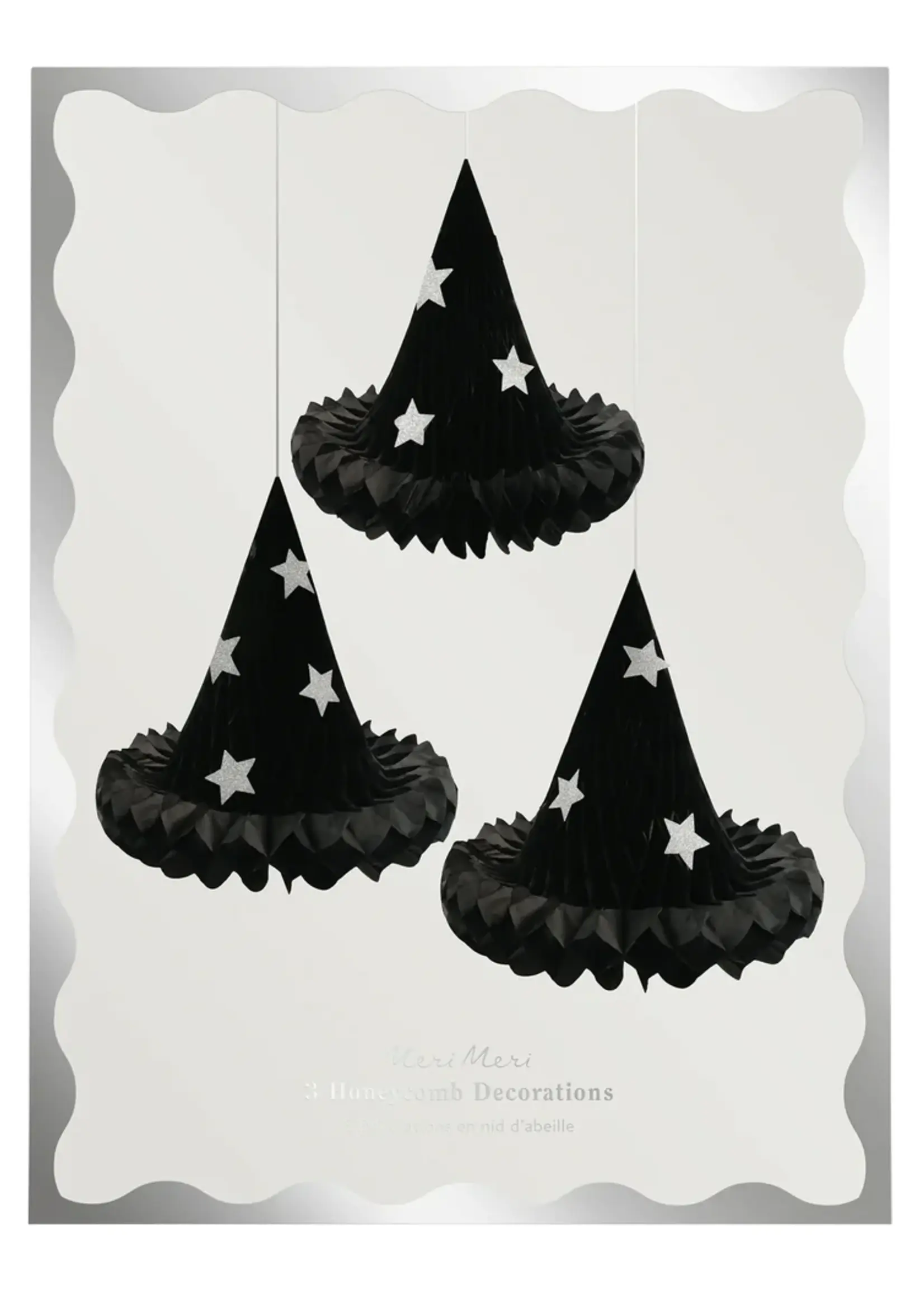 Meri Meri Hanging Honeycomb Witch Hat Decorations