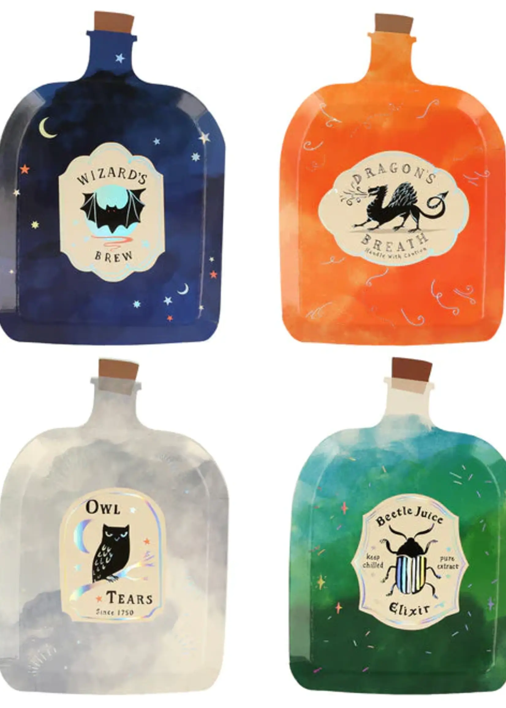 Meri Meri Making Magic Potion Bottle Plates