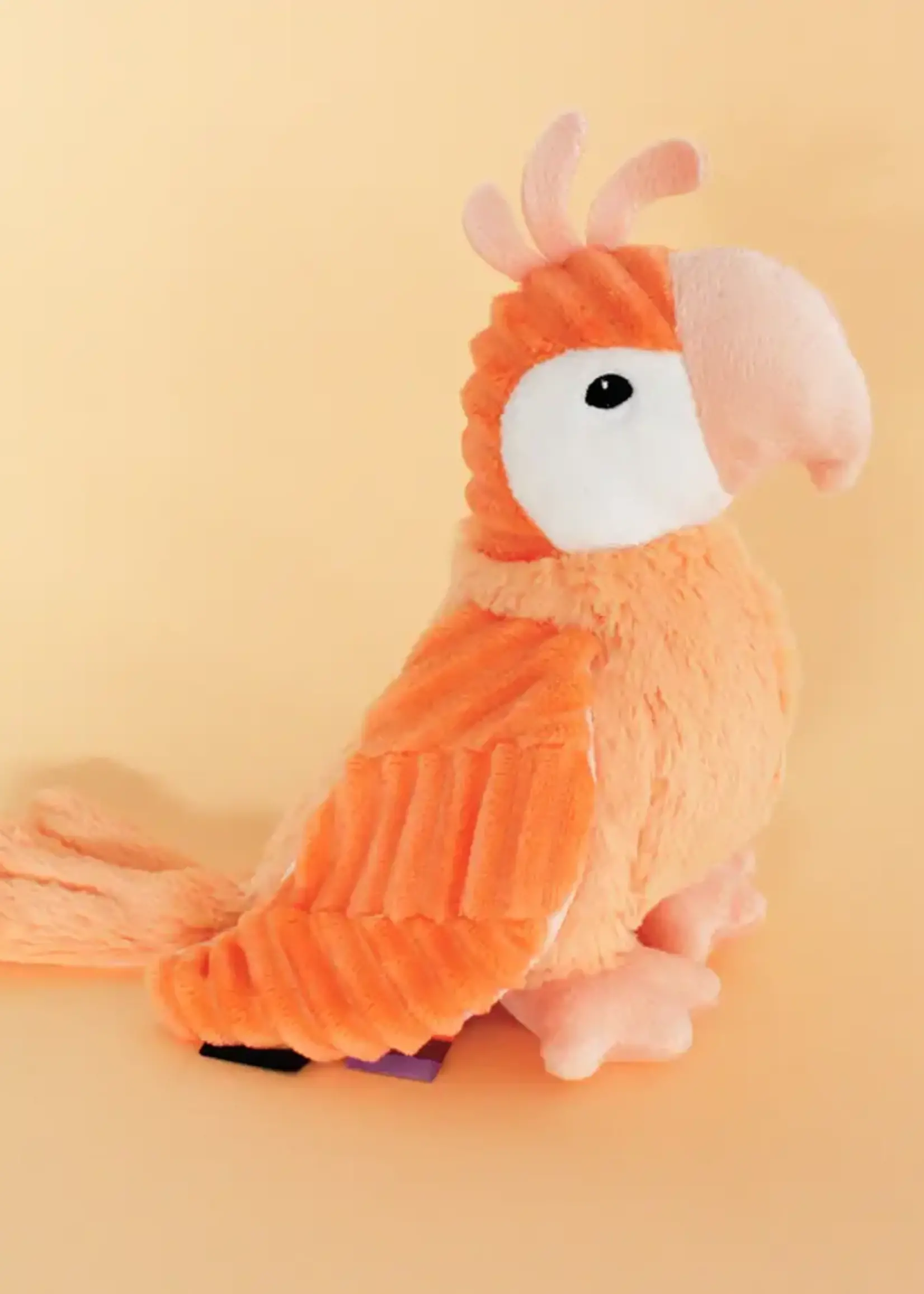 Les Ptipotos Plush - Parrot Orange