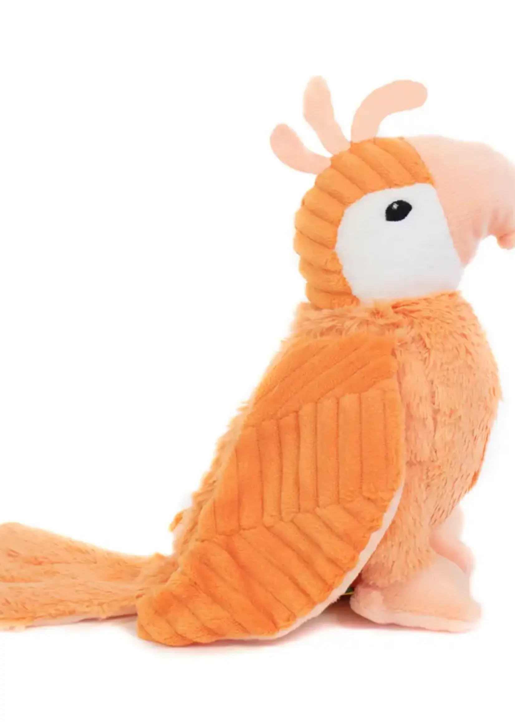 Les Ptipotos Plush - Parrot Orange