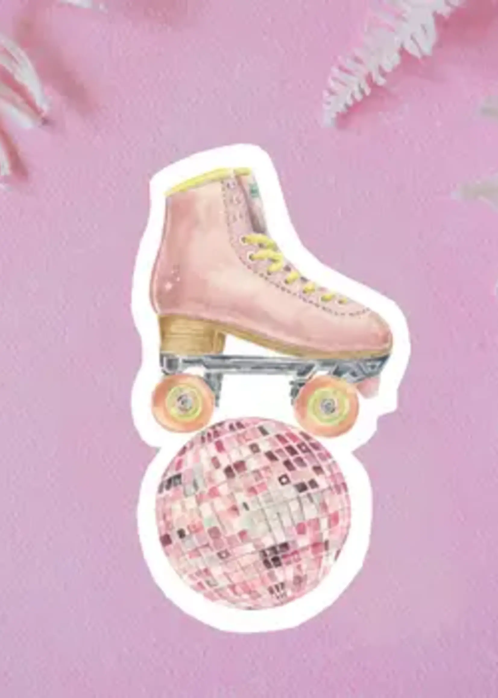 Stephanie Tara Stationary Roller disco vinyl sticker