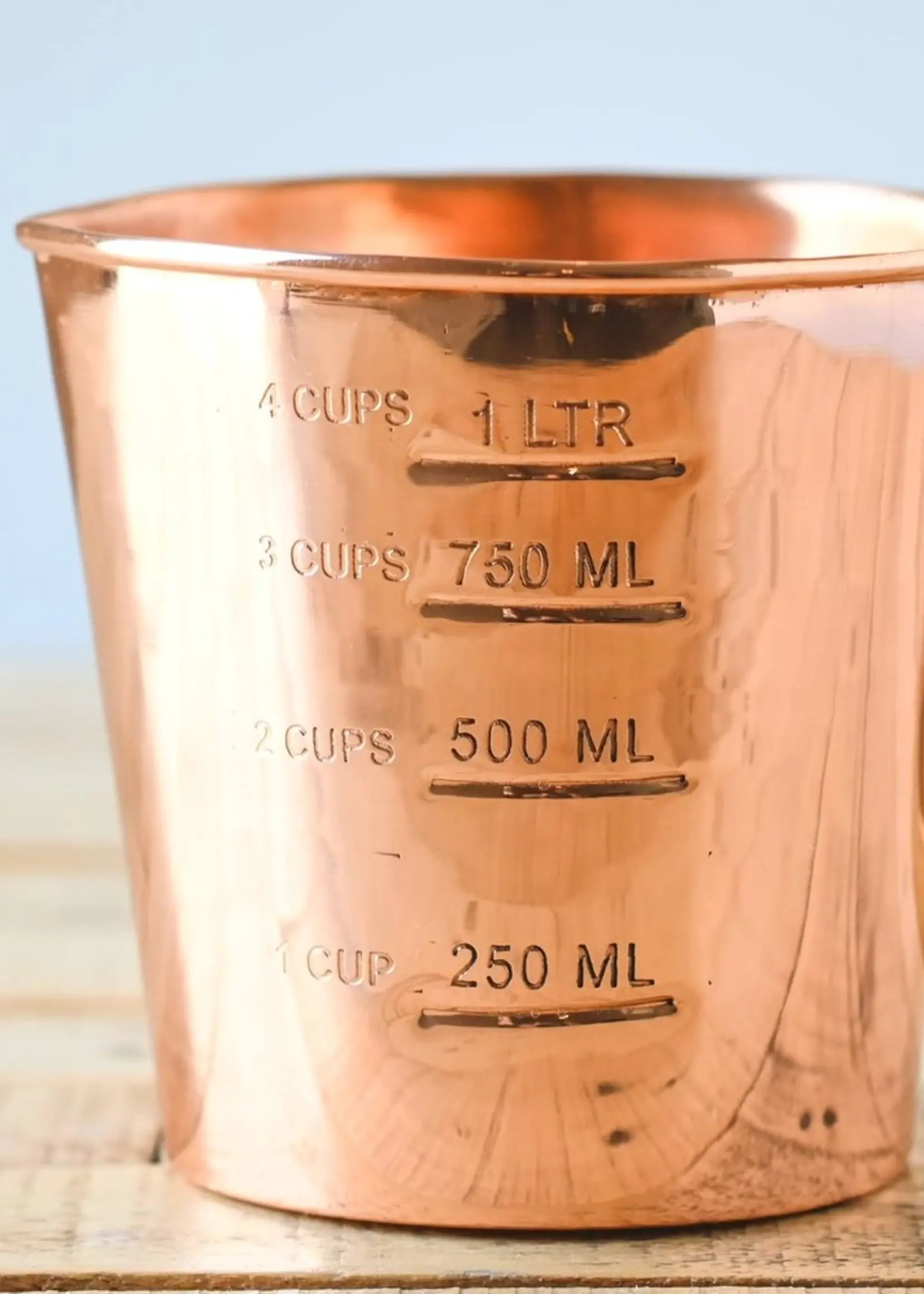 Copper Liquid Measuring Cup - 4 Cup