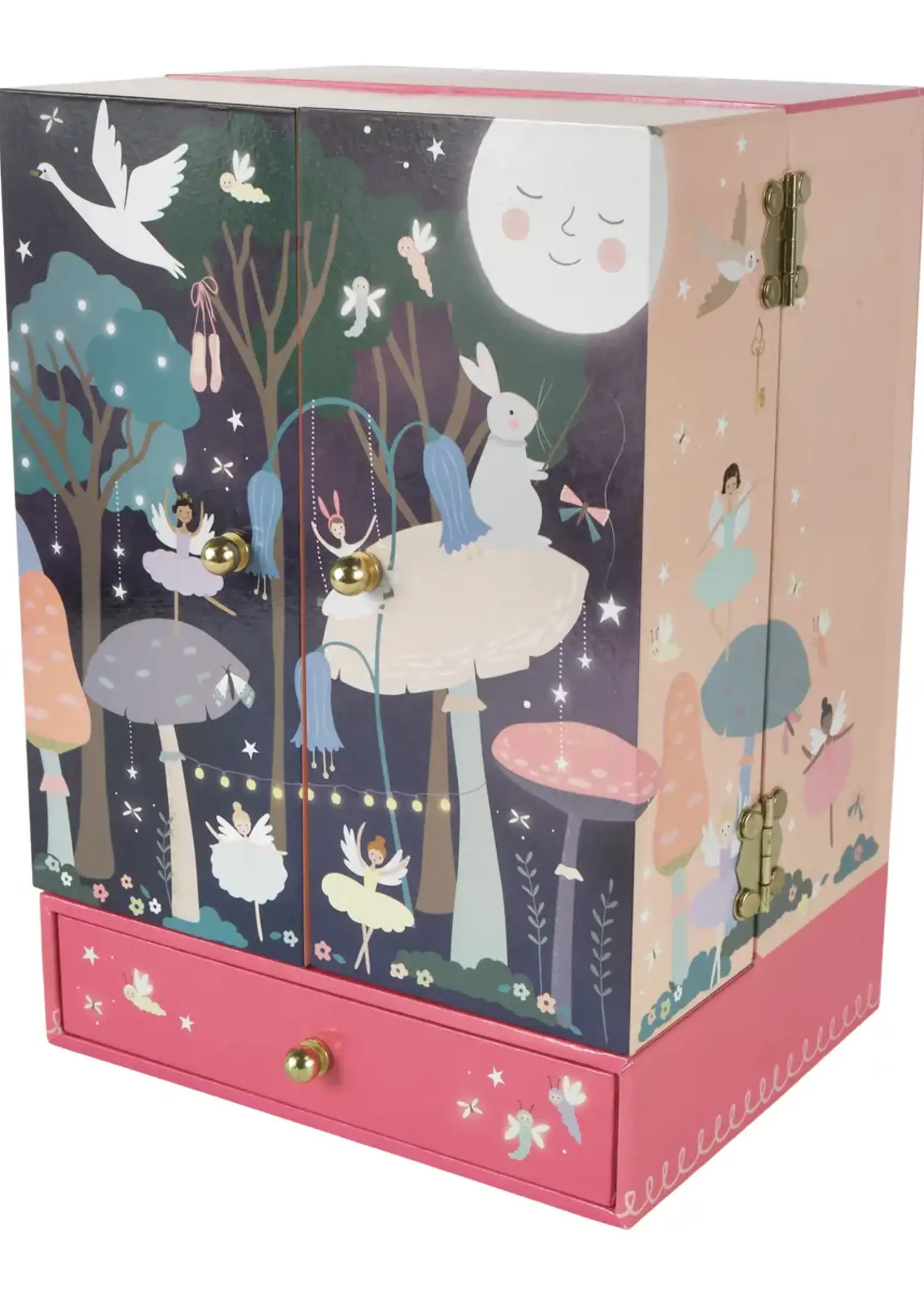 Floss and Rock Musical Jewellery Box Wardrobe with Drawer - Enchanted