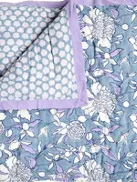 Cardamon Designs Peony Quilt in Violet Throw