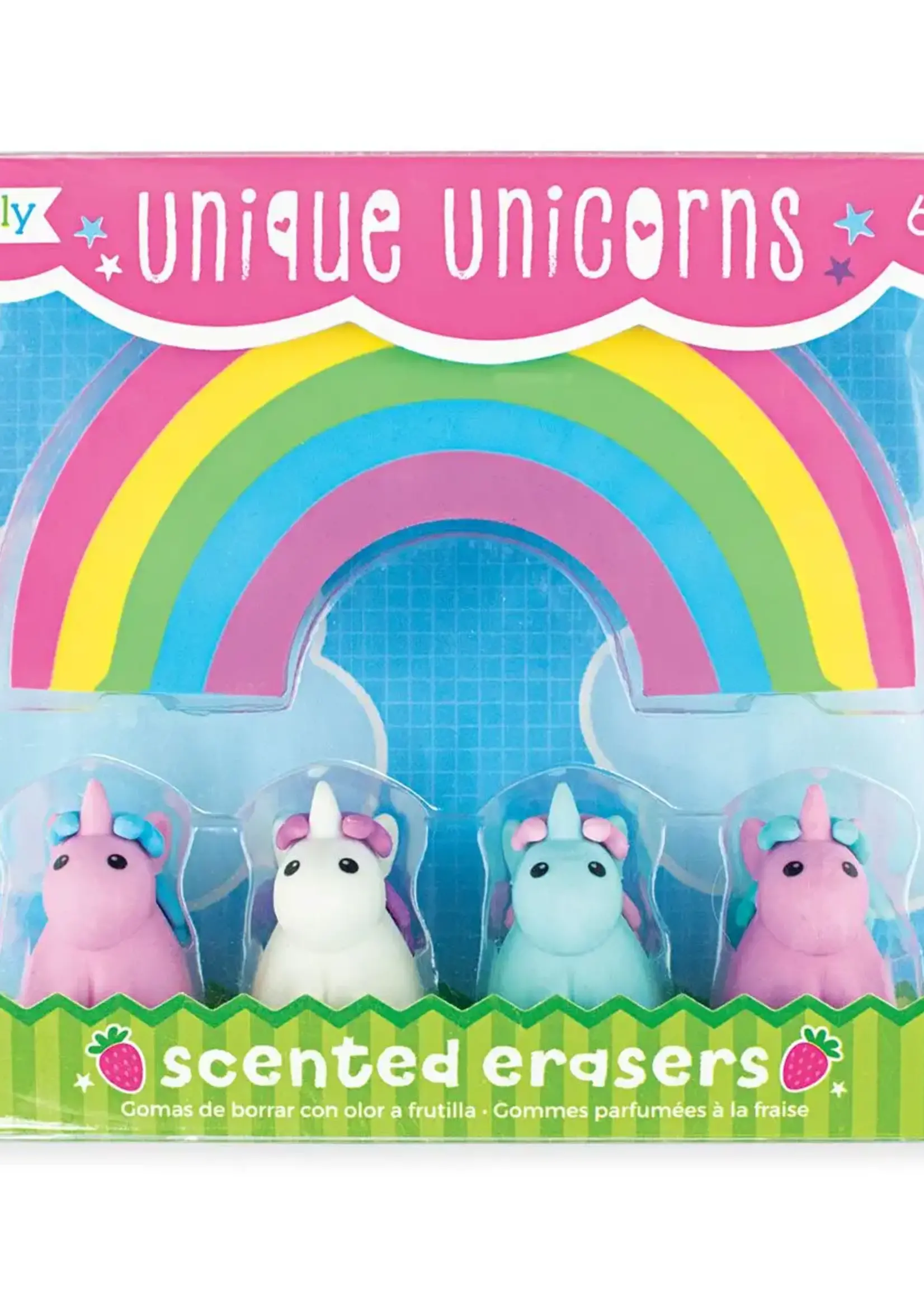 Ooly Unique Unicorns Scented Erasers - Set of 5