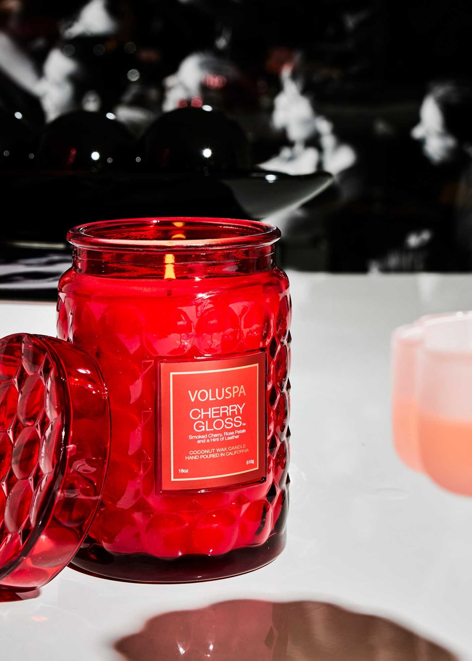 Voluspa Cherry Glass 18 oz Jar