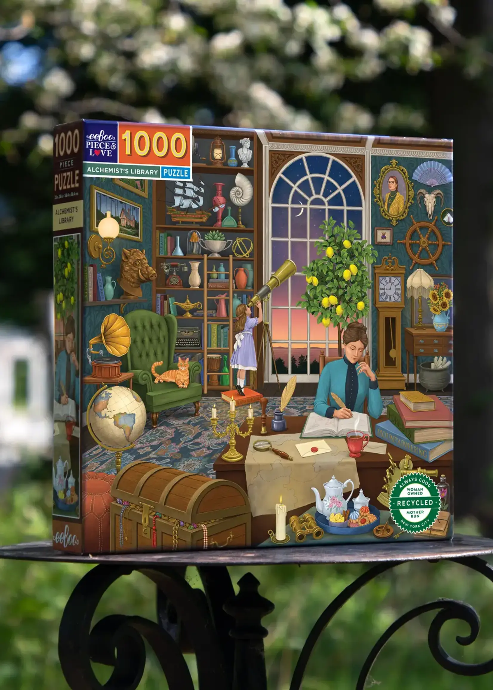 eeboo Alchemist's Library 1000 Piece Square Puzzle