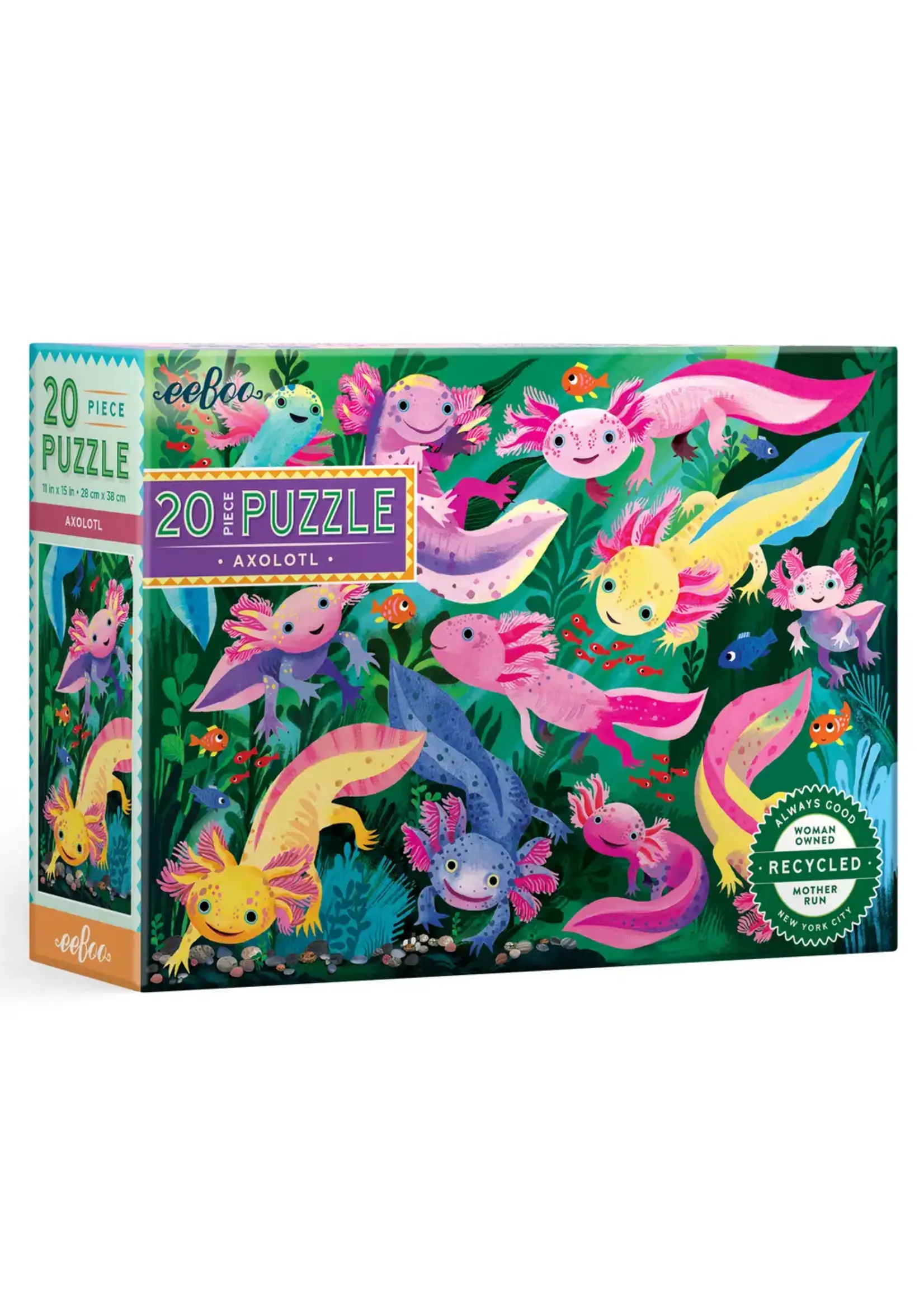eeboo Axolotl ABC 20 Piece Puzzle