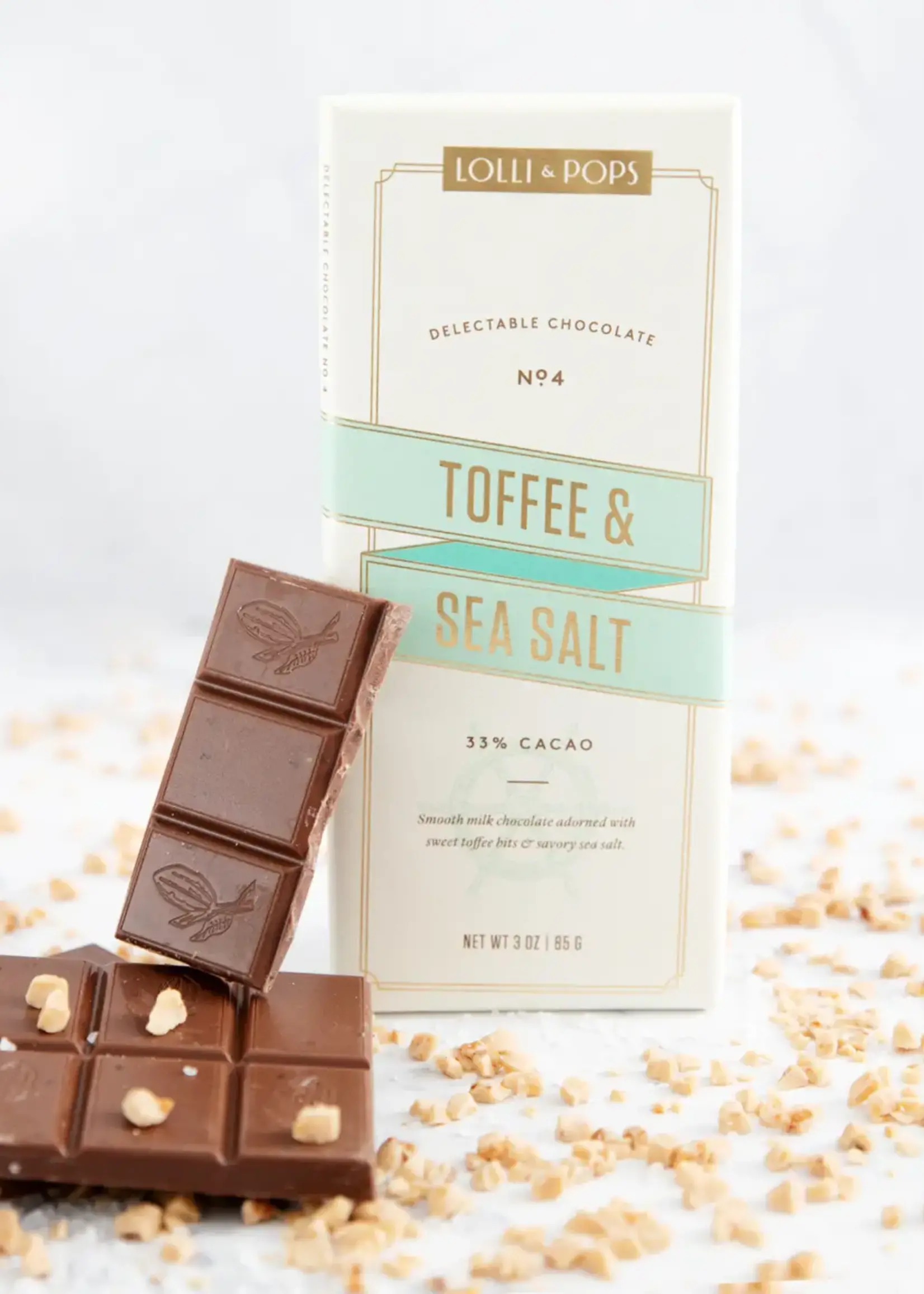 Lolli and Pops Toffee & Sea Salt Signature Bar
