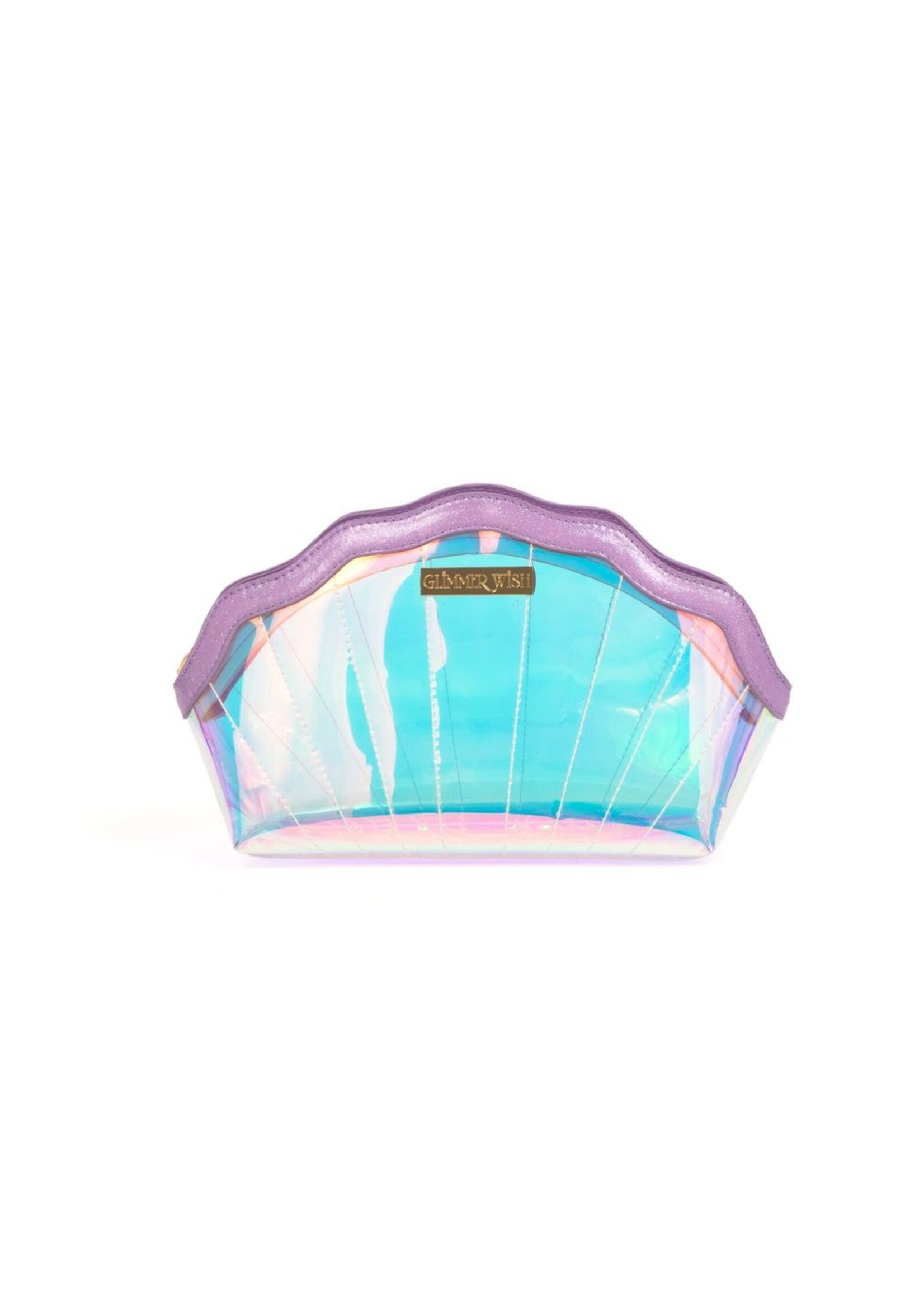 Glimmer Wish Mermaid Shell Overnight Bag & Shell Cosmetics Bag