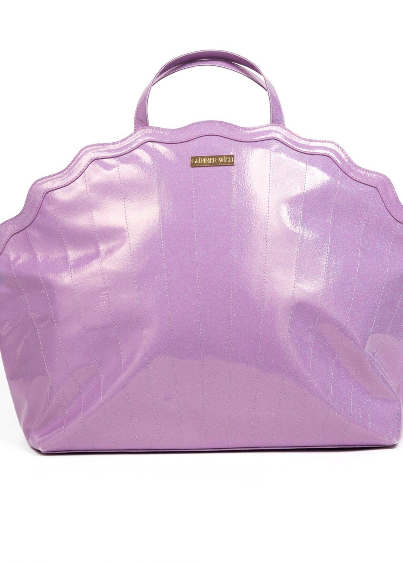 Glimmer Wish Mermaid Shell Overnight Bag & Shell Cosmetics Bag