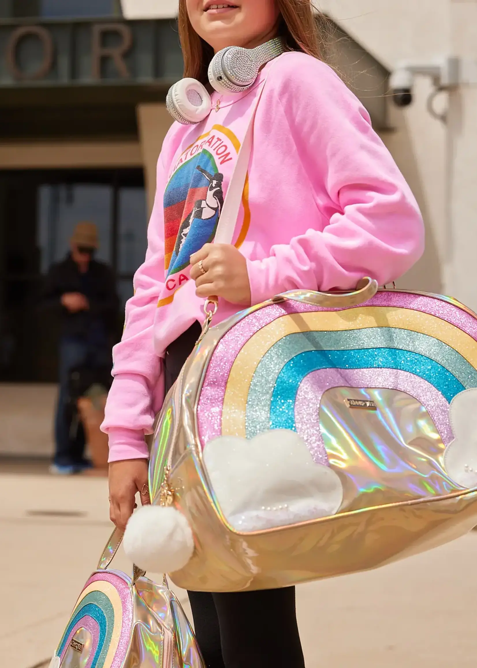 Glimmer Wish Unicorn Rainbow Overnight Bag