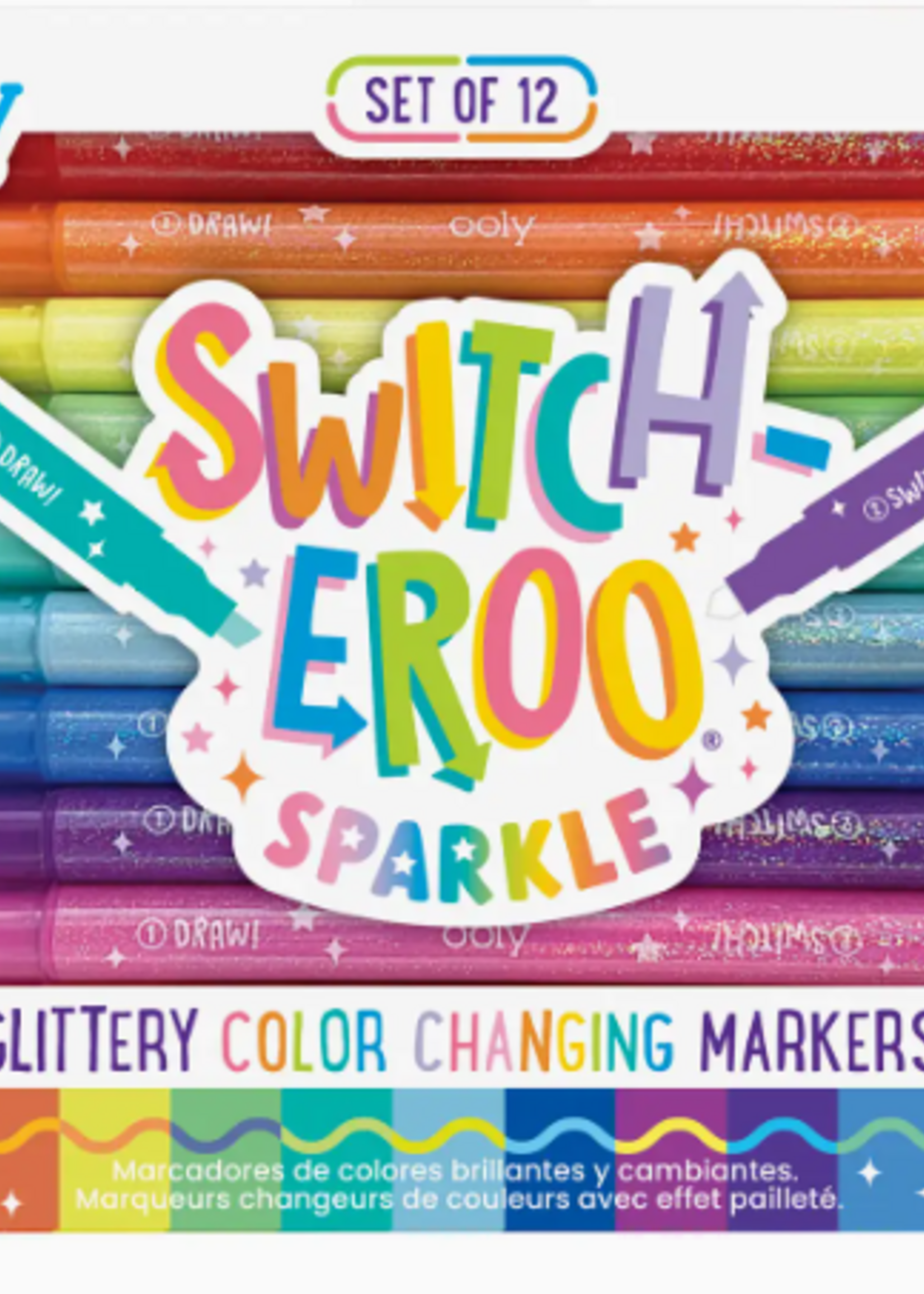 Ooly Switch-Eroo Sparkle Glittery Color Changing Markers