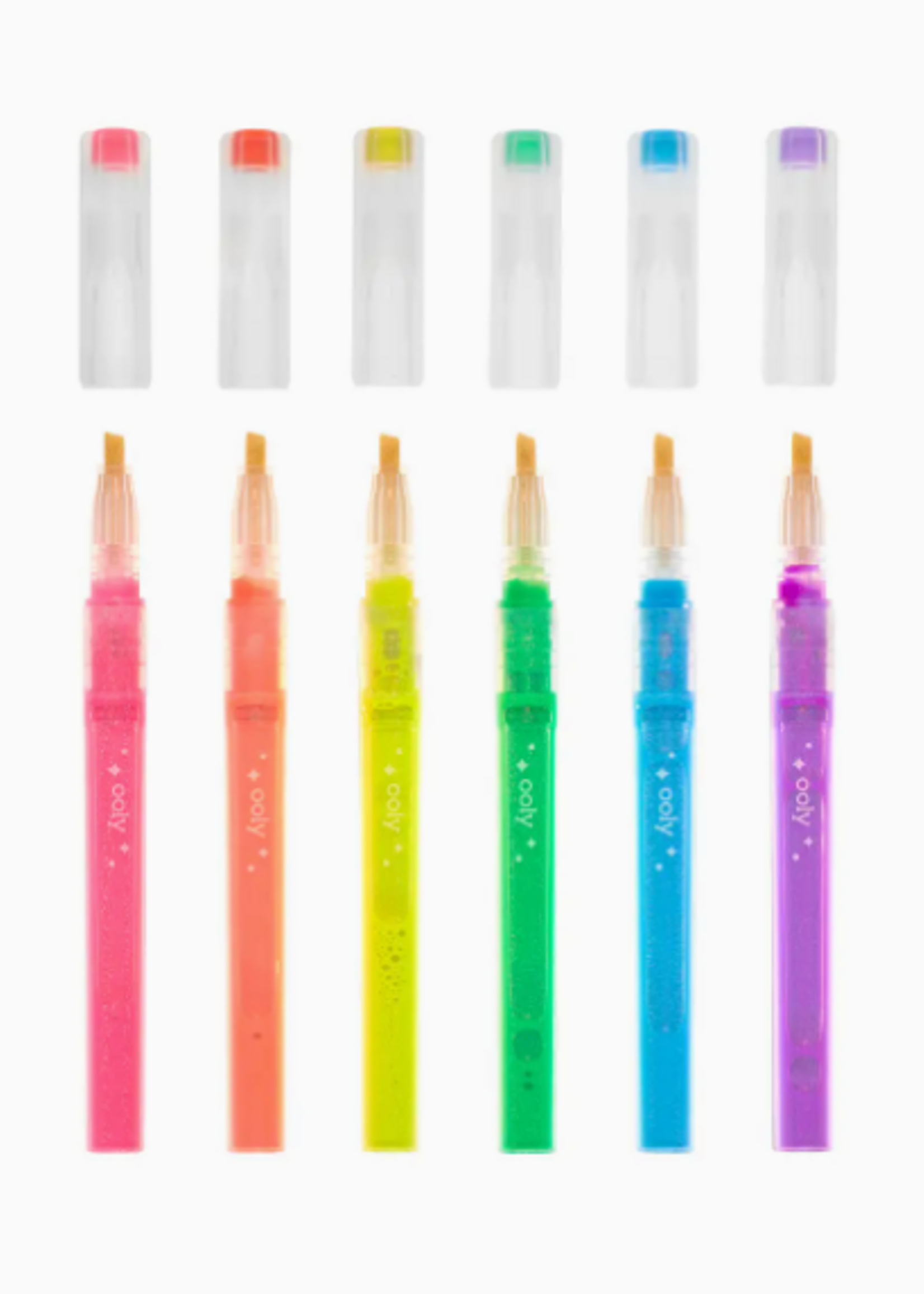Ooly Oh My Glitter! Neon Highlighters - Set of 6