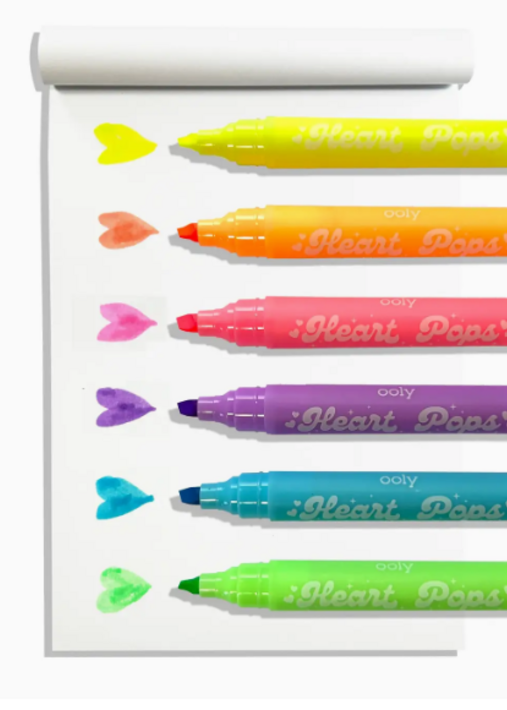 Ooly Heart Pops: Neon Highlighters (Set of 6)