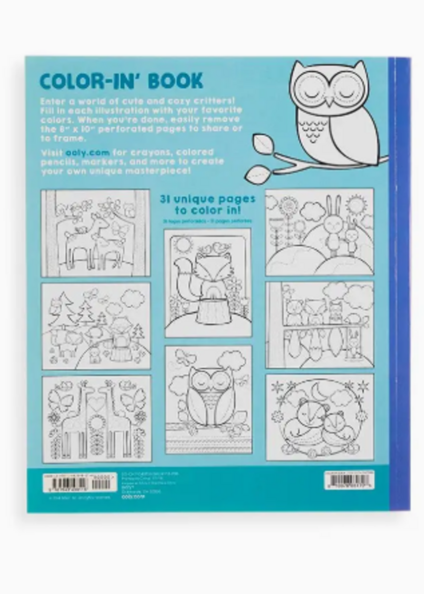 Ooly Color-in' Book: Little Cozy Critters