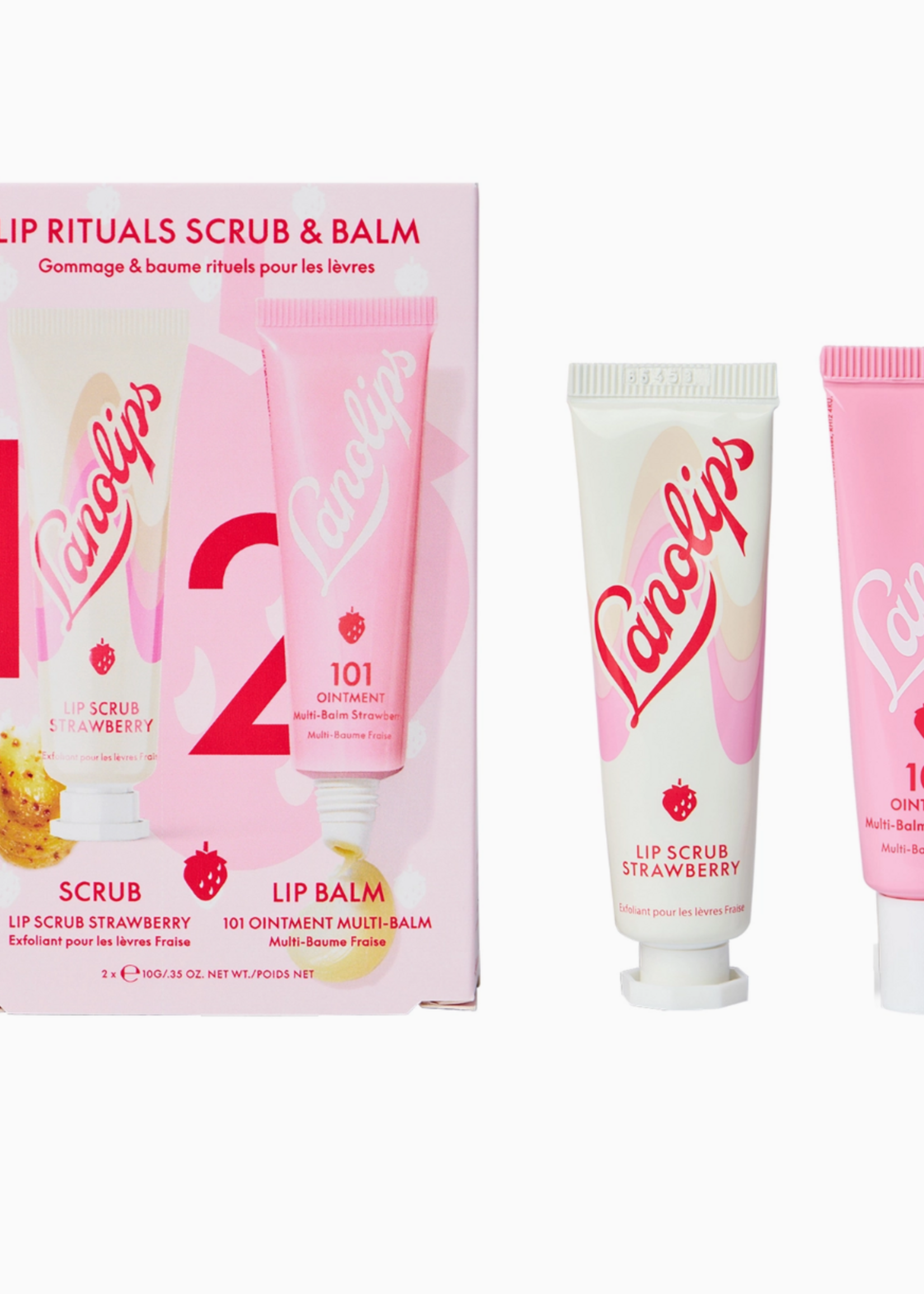 Lanolips Lip Rituals Scrub & Balm Strawberry