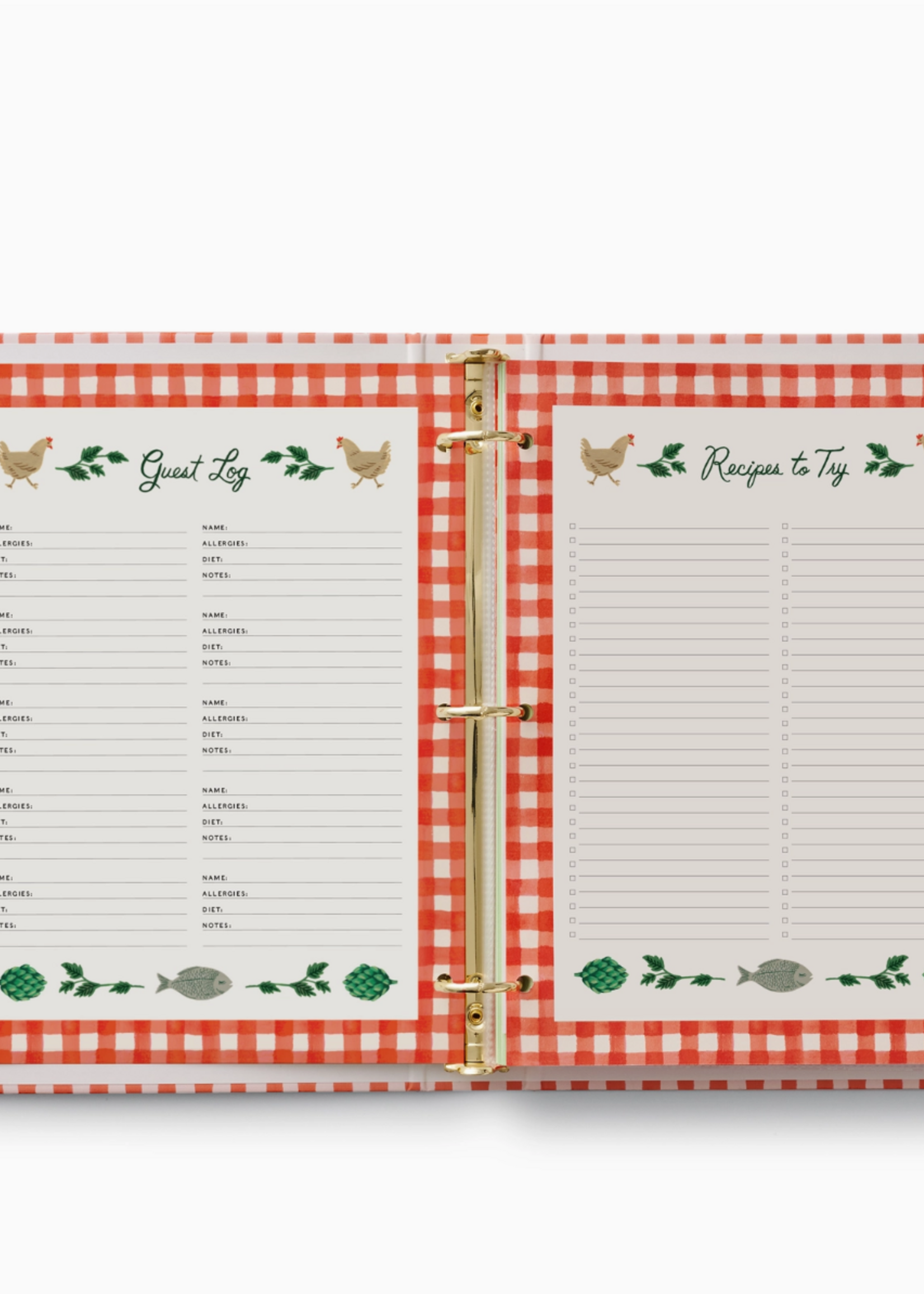 Rifle Paper Co. Cherry Farm Recipe Binder