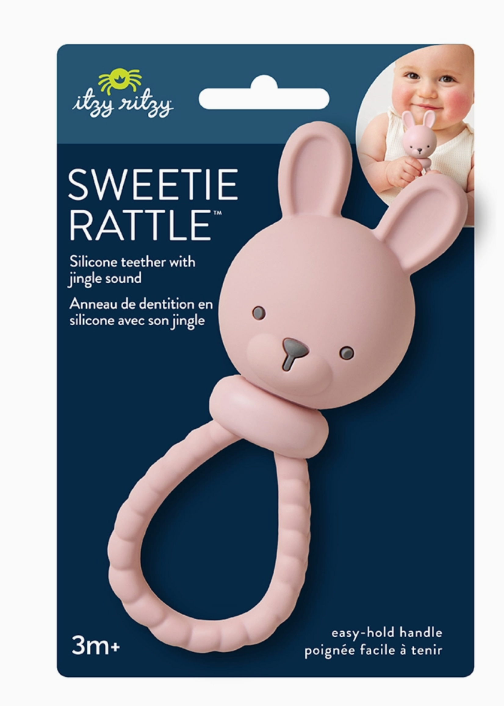 Itzy Ritzy Pink Bunny Sweetie Rattle