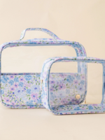 The Darling Effect Cleary Chic Cosmetic Bag Set - Secret Garden Blue