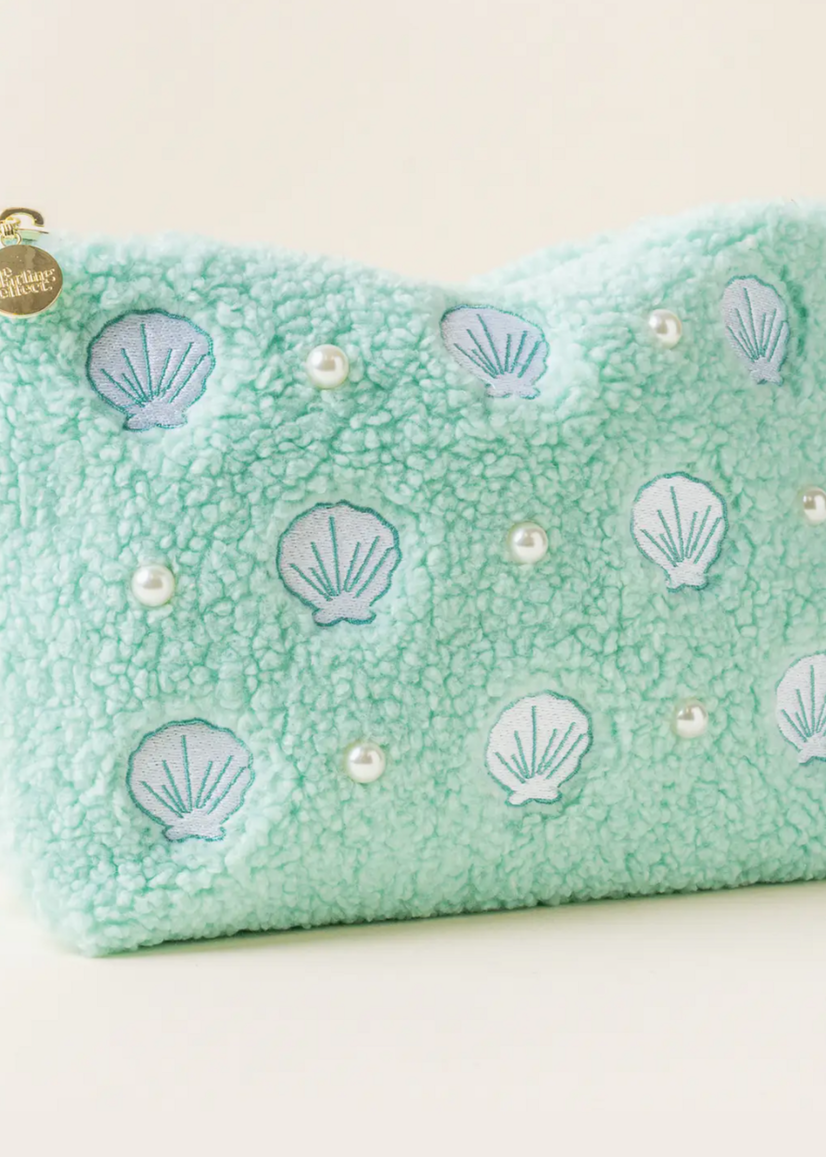 The Darling Effect Teddy Pouch with Seashells + Pearls