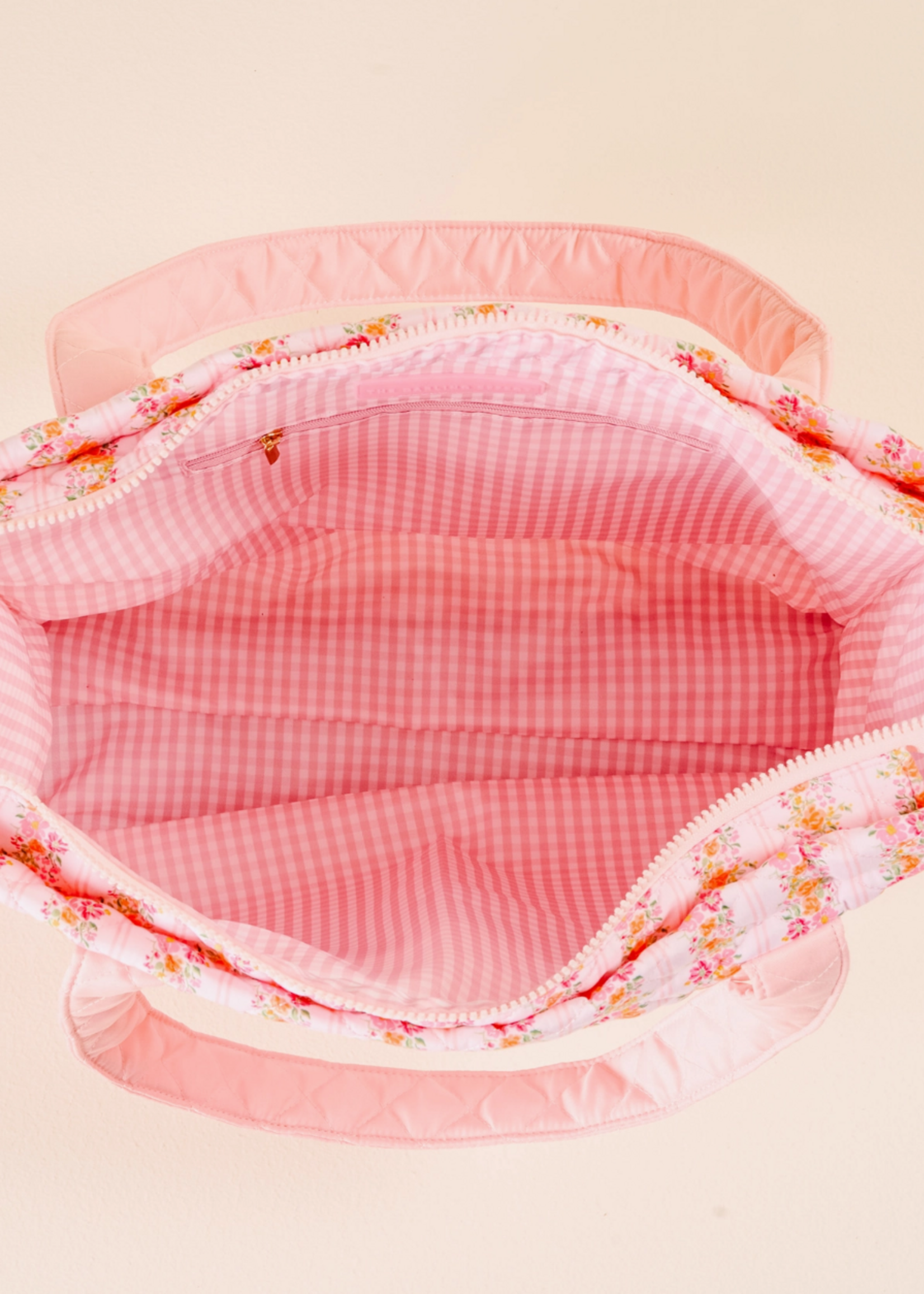 The Darling Effect Everyday Quilted Tote Bag - Petal Parade Pink