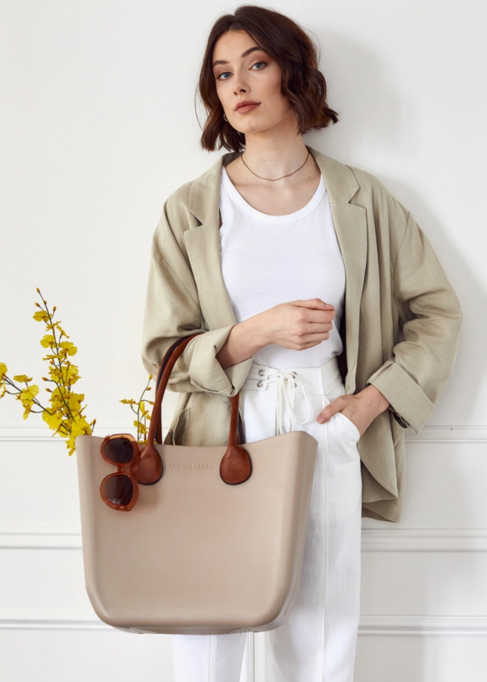 Jen & Co Leather Straps for Versa Tote Brown