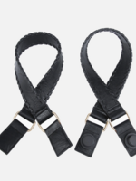 Jen & Co Whipstitch Strap for Versa Tote Black