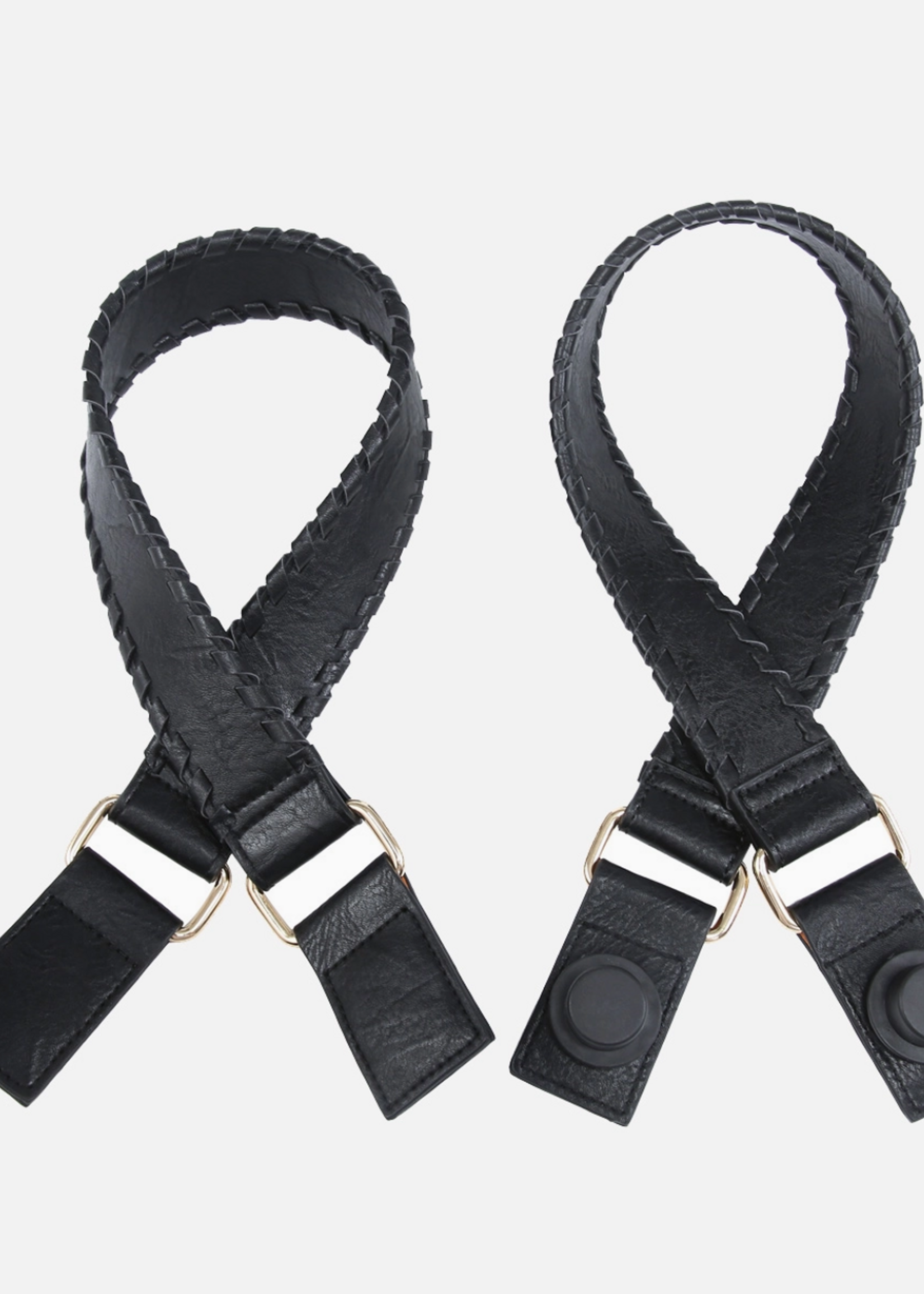 Jen & Co Whipstitch Strap for Versa Tote Black