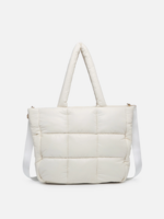Jen & Co Kiersten Puffer Hobo w/ Strap Cream