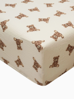Ali and Oli Ali+Oli Cotton Crib Fitted Sheet – Teddy Bear