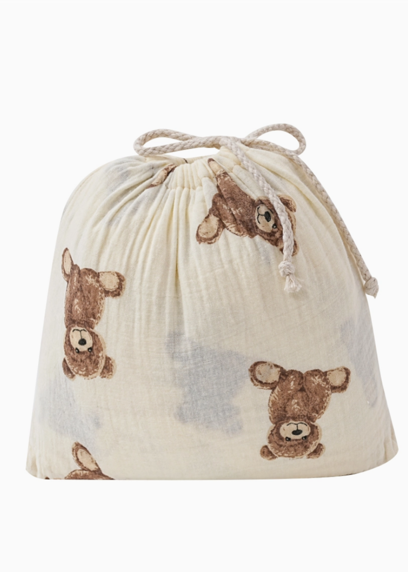 Ali and Oli Ali+Oli Cotton Crib Fitted Sheet – Teddy Bear