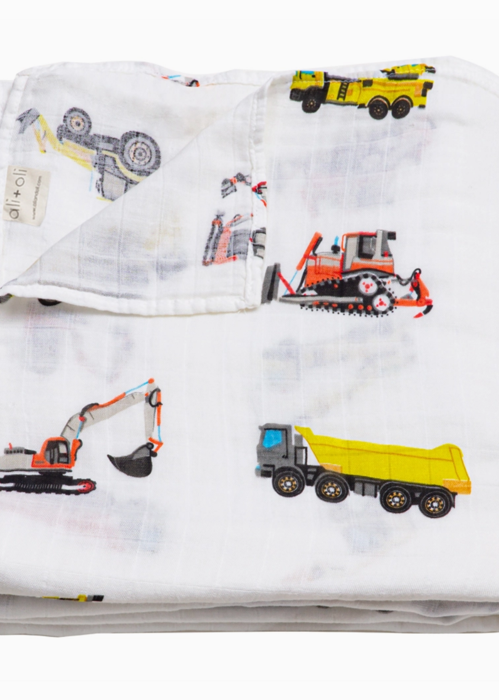 Ali and Oli Bamboo Muslin Swaddle Blanket (Construction)