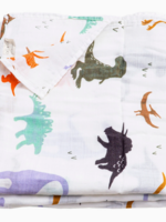 Ali and Oli Bamboo Muslin Swaddle Blanket (Dinosaurs)