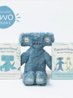 Slumberkins Hammerhead's Conflict Resolution Plush Set - with 2 Books!