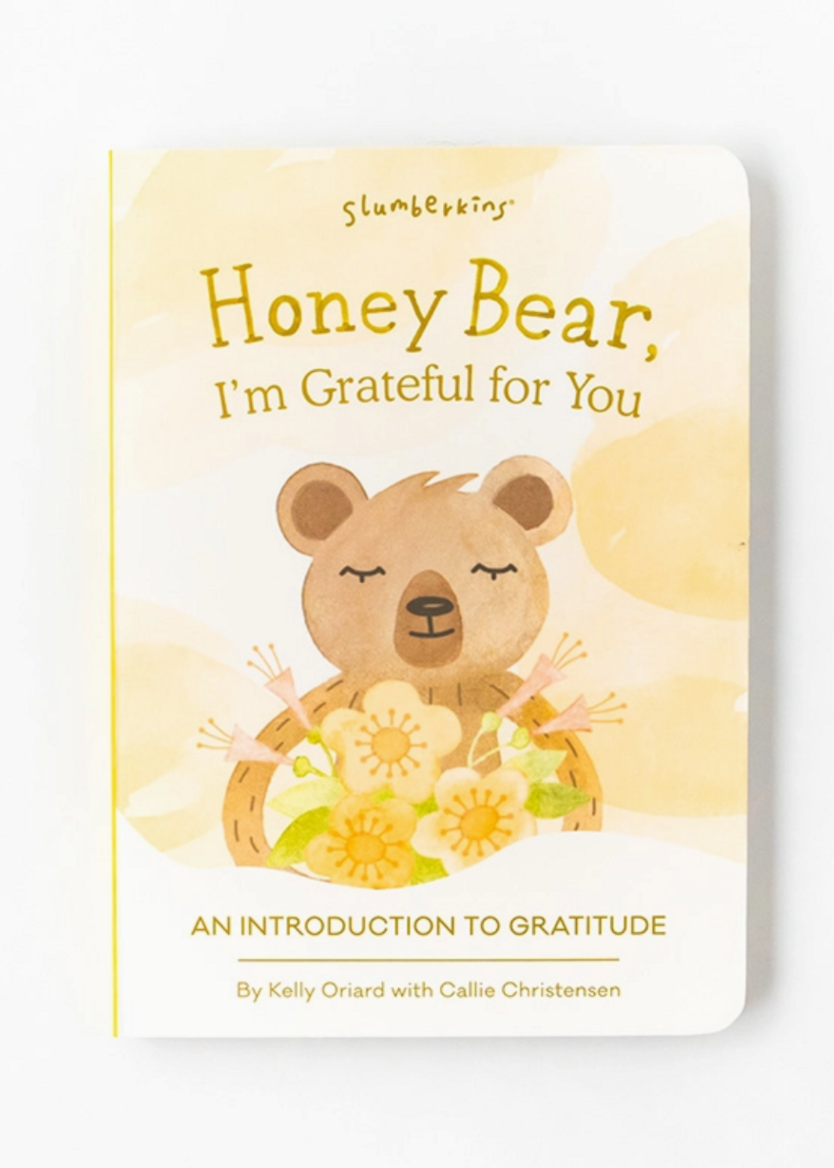 Slumberkins Honey Bear's Gratitude Plush Snuggler Set - with 2 Books!