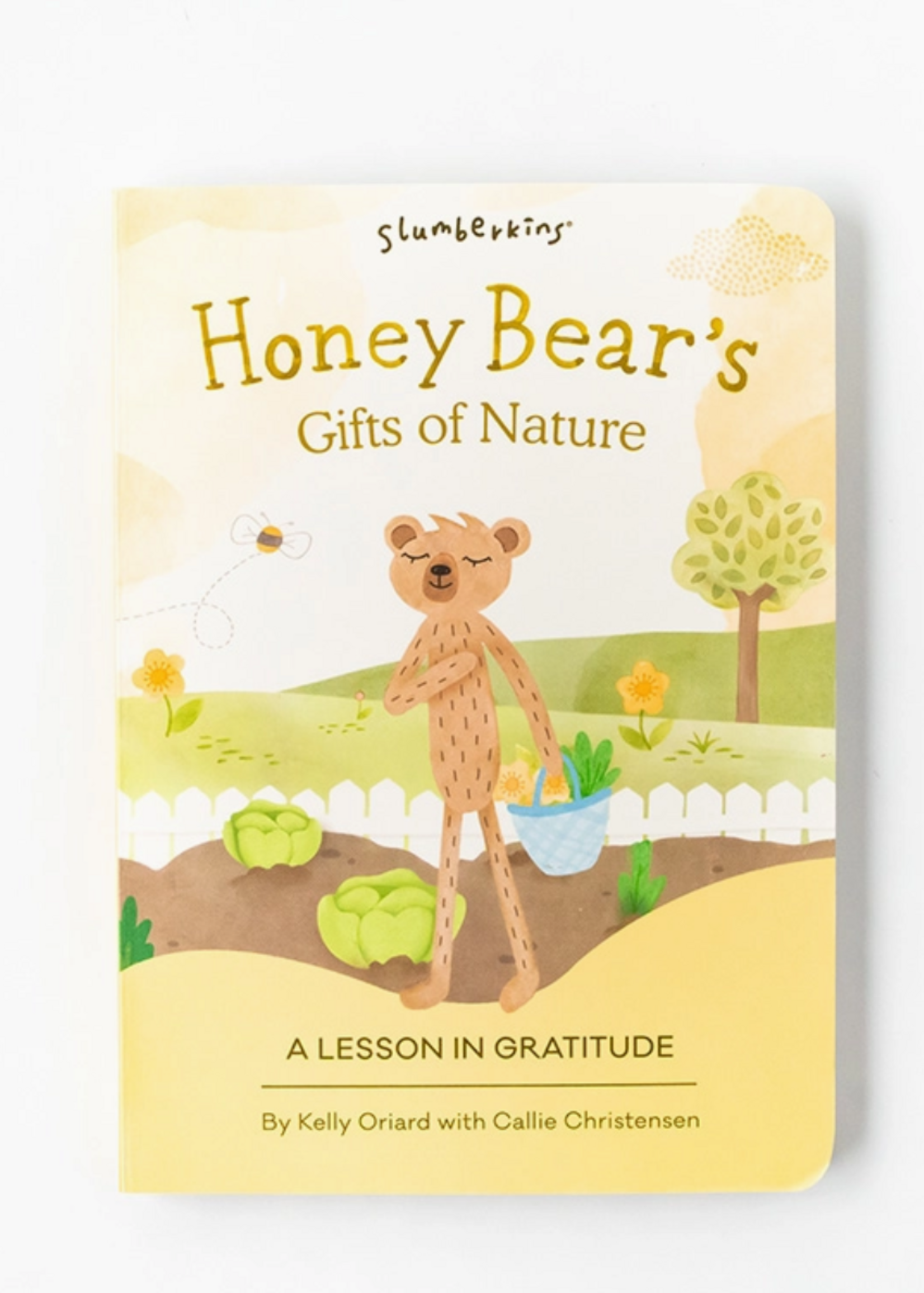 Slumberkins Honey Bear's Gratitude Plush Snuggler Set - with 2 Books!