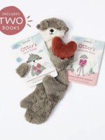 Slumberkins Otter's Building Connections Plush Snuggler Set + 2 Books!