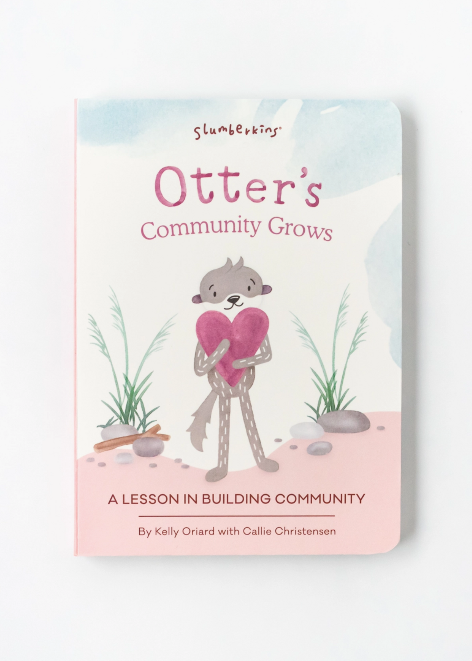 Slumberkins Otter's Building Connections Plush Snuggler Set + 2 Books!