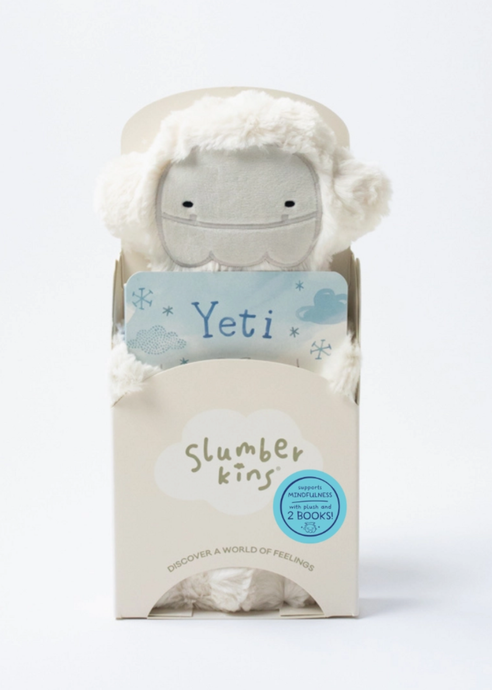Slumberkins Yeti's Mindfulness Snuggler Set - with 2 Books!