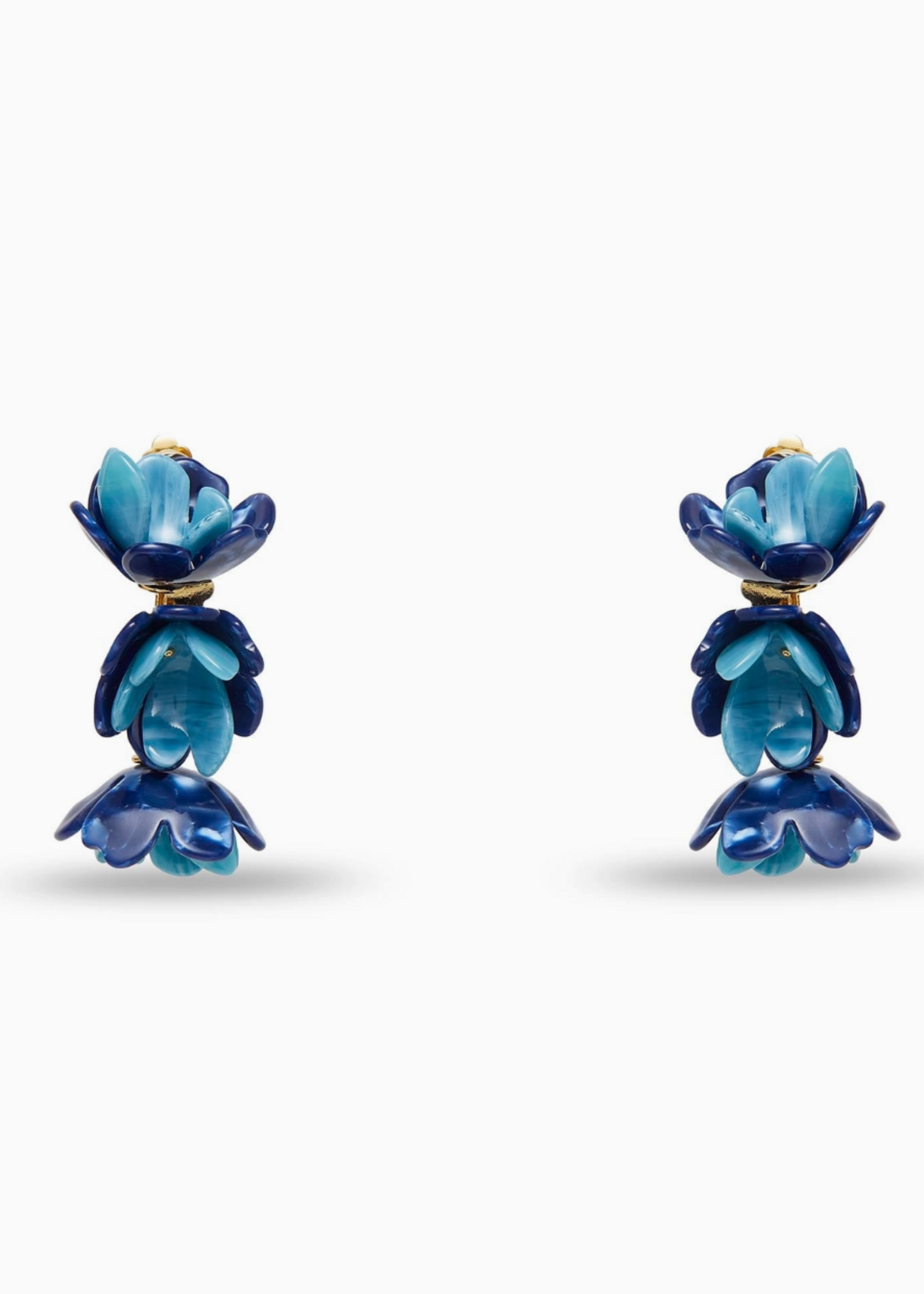 Lele Sadoughi AZURE MINI ROSE DROP EARRING