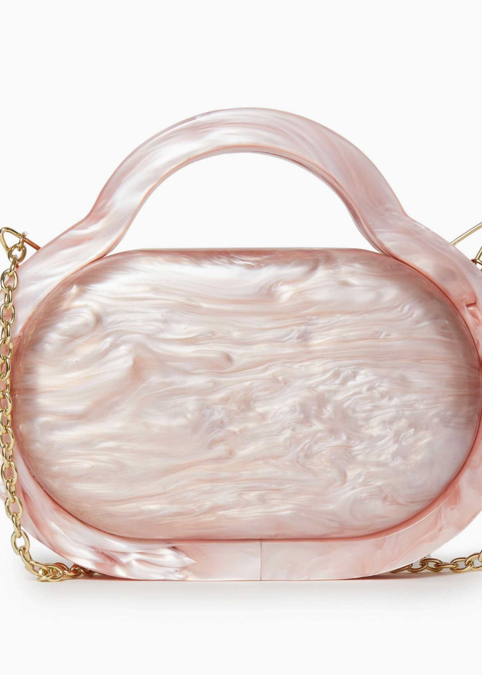 Lele Sadoughi Rose Pill Box Acetate Bag
